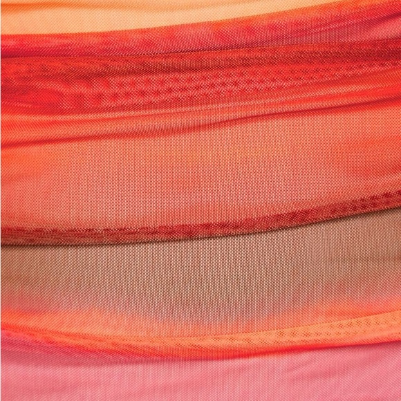 Dynamite Ruched Mesh Mini Tube Dress - Picture 5 of 6